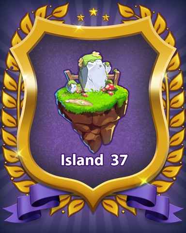 Island 37 Badge - Bejeweled Stars