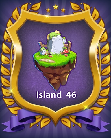 Island 46 Badge - Bejeweled Stars