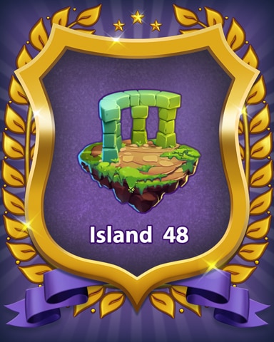 Island 48 Badge - Bejeweled Stars