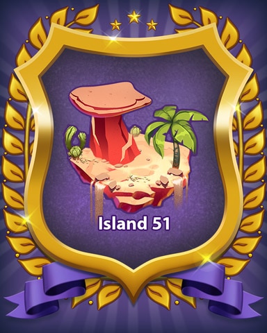 Island 51 Badge - Bejeweled Stars