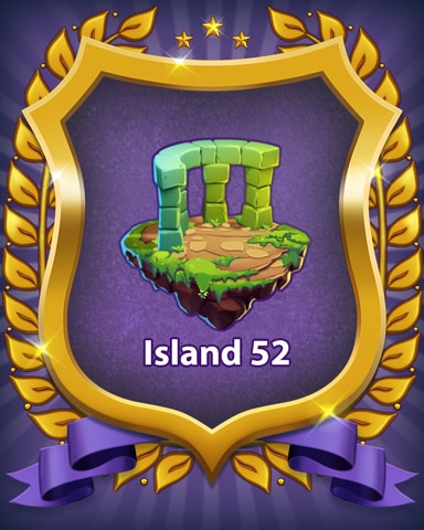 Island 52 Badge - Bejeweled Stars