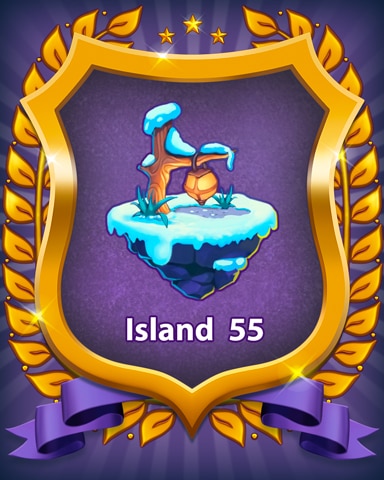 Island 55 Badge - Bejeweled Stars