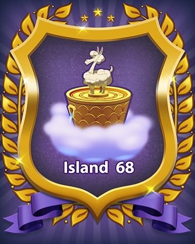 Island 68 Badge - Bejeweled Stars