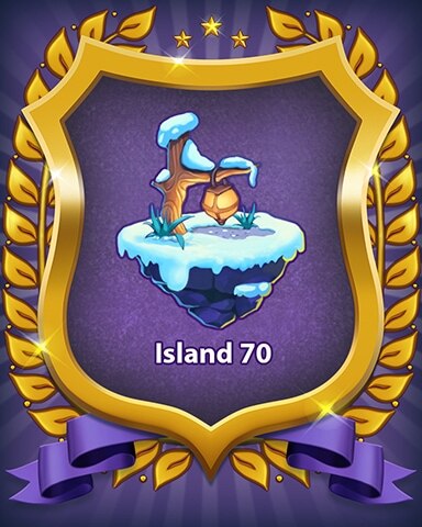 Island 70 Badge - Bejeweled Stars