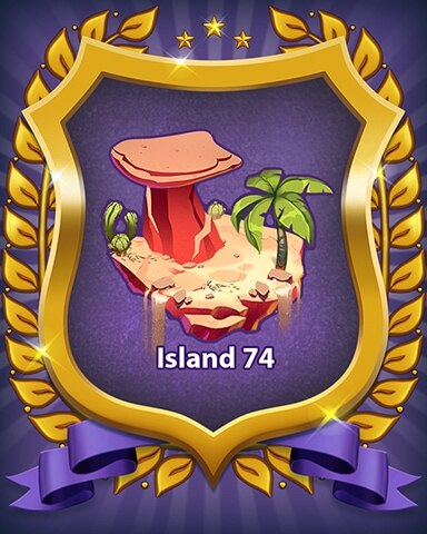 Island 74 Badge - Bejeweled Stars