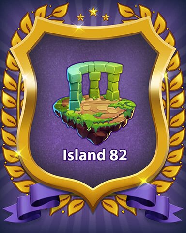Island 82 Badge - Bejeweled Stars