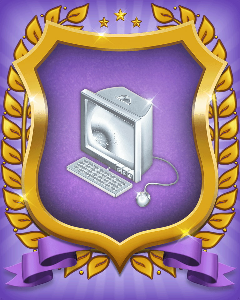 Office Organize Badge - Card Scramble: Viola's Diner Office Organize Badge - Card Scramble: Viola's Diner