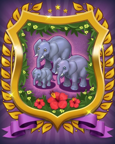 Elephant Badge - Mahjong Sanctuary
