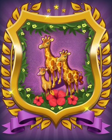 Giraffe Badge - Mahjong Sanctuary