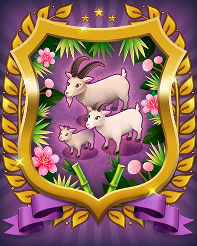 Goat Badge - Mahjong Sanctuary