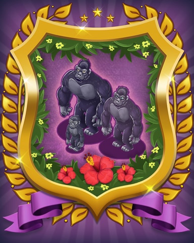 Gorilla Badge - Mahjong Sanctuary