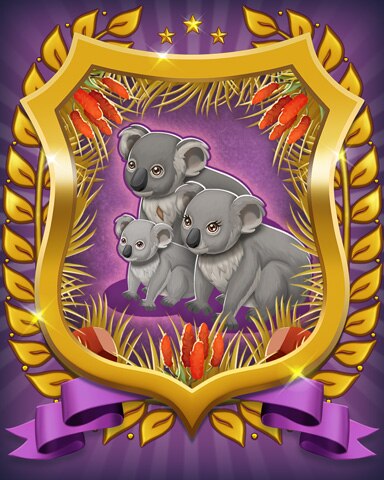 Koala Badge - Mahjong Sanctuary