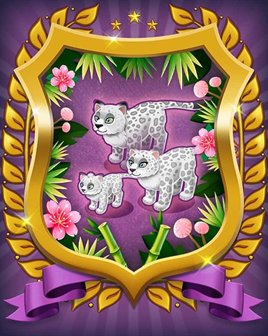 Snowleopard Badge - Mahjong Sanctuary
