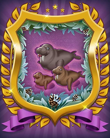 Walrus Badge - Mahjong Sanctuary