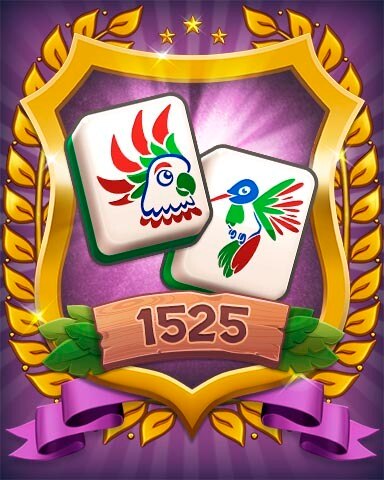 Level 1525 Badge - Mahjong Sanctuary
