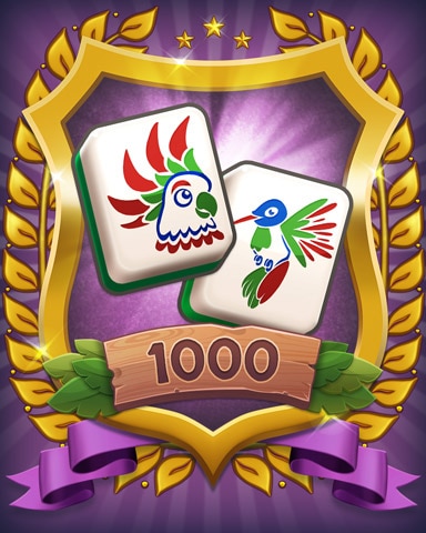 Level 1000 Badge - Mahjong Sanctuary