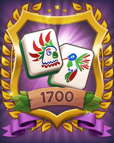 Level 1700 Badge - Mahjong Sanctuary