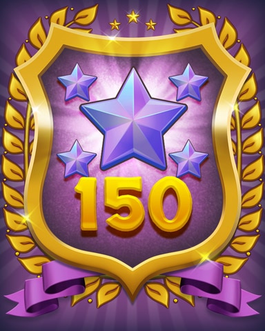 Purple Stars 150 Badge - Mahjong Sanctuary