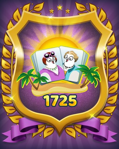 Level 1725 Badge - Snowbird Solitaire Level 1725 Badge - Snowbird Solitaire