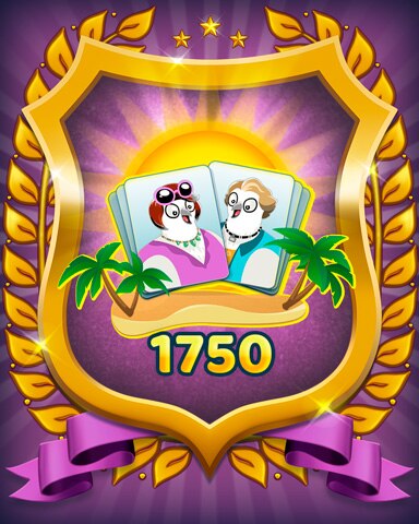 Level 1750 Badge - Snowbird Solitaire