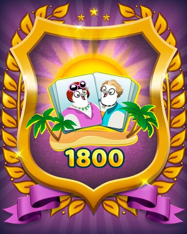 Level 1800 Badge - Snowbird Solitaire Level 1800 Badge - Snowbird Solitaire