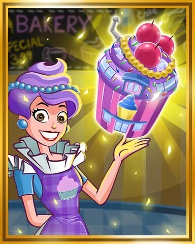 Gold Bakery (cupcake) Shop Tier 5 Badge - Sweet Tooth Town