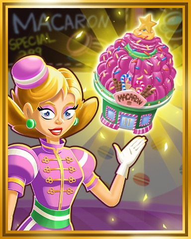 Gold Macaron Shop Tier 4 Badge - Sweet Tooth Town