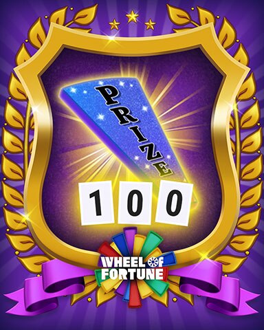 Use The 'Prize' Wedge 100 Times. - Wheel Of Fortune: Pogo Edition Badge Use The 'Prize' Wedge 100 Times. - Wheel Of Fortune: Pogo Edition Badge
