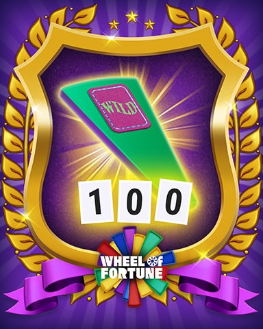 Use The 'Wild Card' Wedge 100 Times. - Wheel Of Fortune: Pogo Edition Badge Use The 'Wild Card' Wedge 100 Times. - Wheel Of Fortune: Pogo Edition Badge