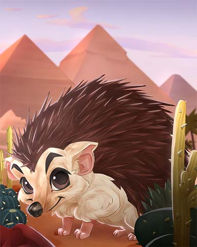 Hedgehog Desert Creatures Badge - Pogo™ Slots