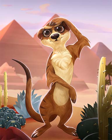 Meerkat Desert Creatures Badge - Pogo™ Slots