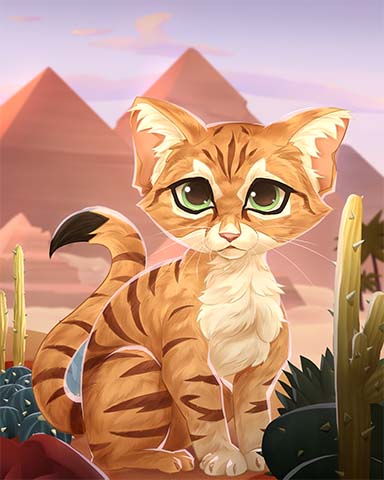 Sand Cat Desert Creatures Badge - Pogo™ Slots