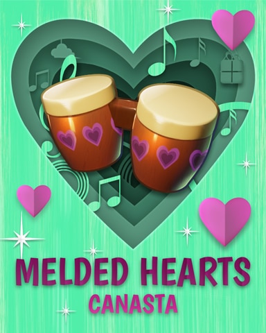 Bongo Melded Hearts Badge - Canasta HD