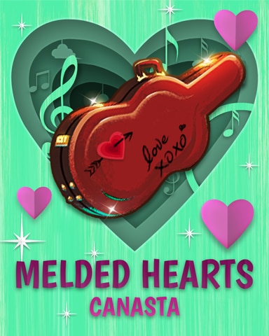 Guitar Case Melded Hearts Badge - Canasta HD