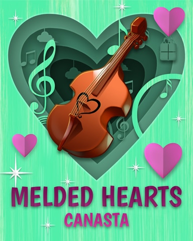 Violin Melded Hearts Badge - Canasta HD