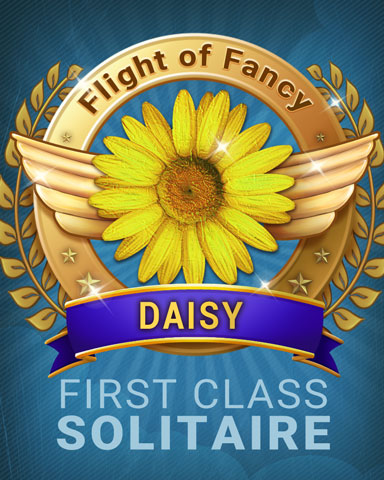 Daisy Flight Of Fancy Badge - First Class Solitaire HD