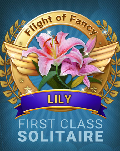 Lily Flight Of Fancy Badge - First Class Solitaire HD