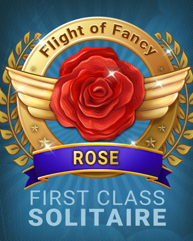 Rose Flight Of Fancy Badge - First Class Solitaire HD