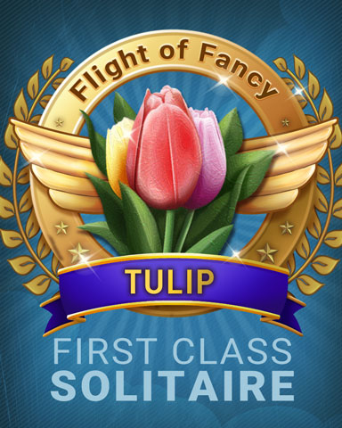 Tulip Flight Of Fancy Badge - First Class Solitaire HD