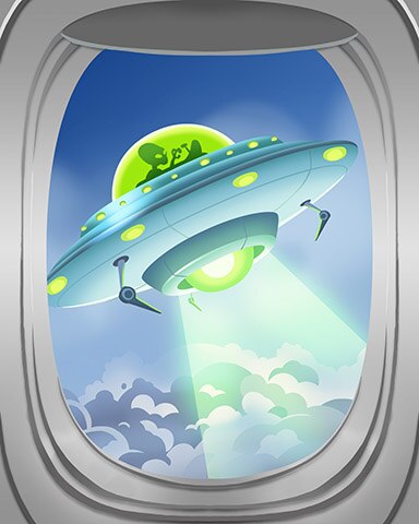 UFO Fright Flight Badge - First Class Solitaire HD