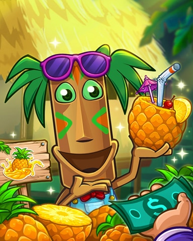 Selling Pineapples In Paradise Badge - Jungle Gin HD