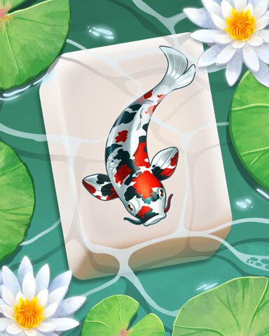 Showa Sanshoku Koi Badge - Mahjong Garden HD