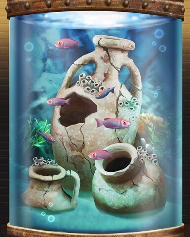 Amphora Jugs Aquarium Ruins Badge - Mahjong Safari HD Amphora Jugs Aquarium Ruins Badge - Mahjong Safari HD