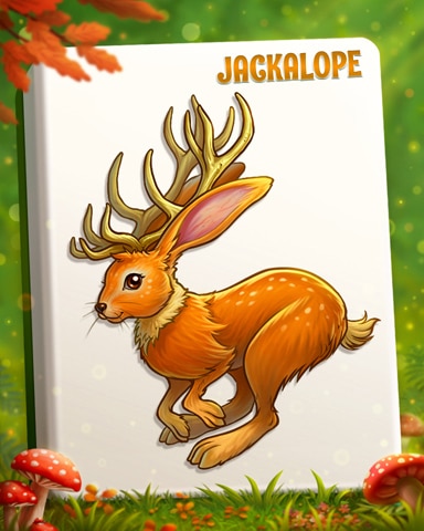 Jackalope Cryptid Crew Badge - Mahjong Safari HD