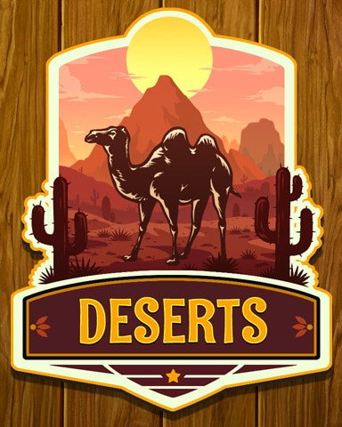 Deserts Habitat Safari Badge - Mahjong Safari HD
