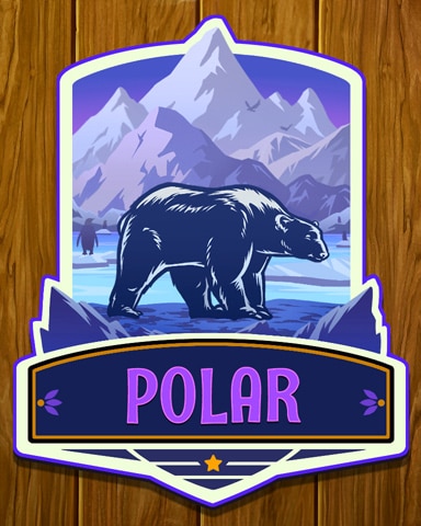 Polar Regions Habitat Safari Badge - Mahjong Safari HD