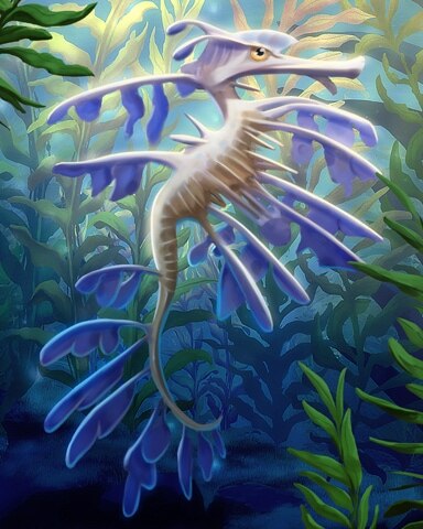 White Leafy Seadragons Badge - Quinn's Aquarium White Leafy Seadragons Badge - Quinn's Aquarium
