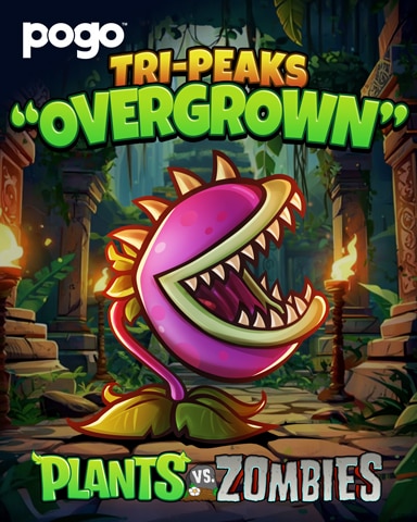 Chomper PvZ Overgrown Badge - Tri-Peaks Solitaire HD