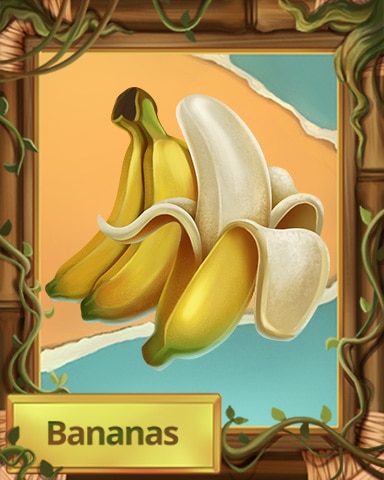 Bananas Jungle Fruit Badge - Tri-Peaks Solitaire HD