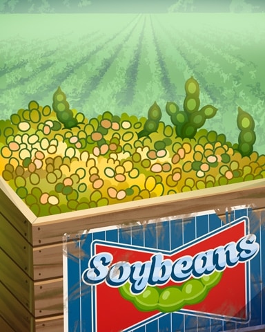 Soybeans Harvest Exports Badge - World Class Solitaire HD